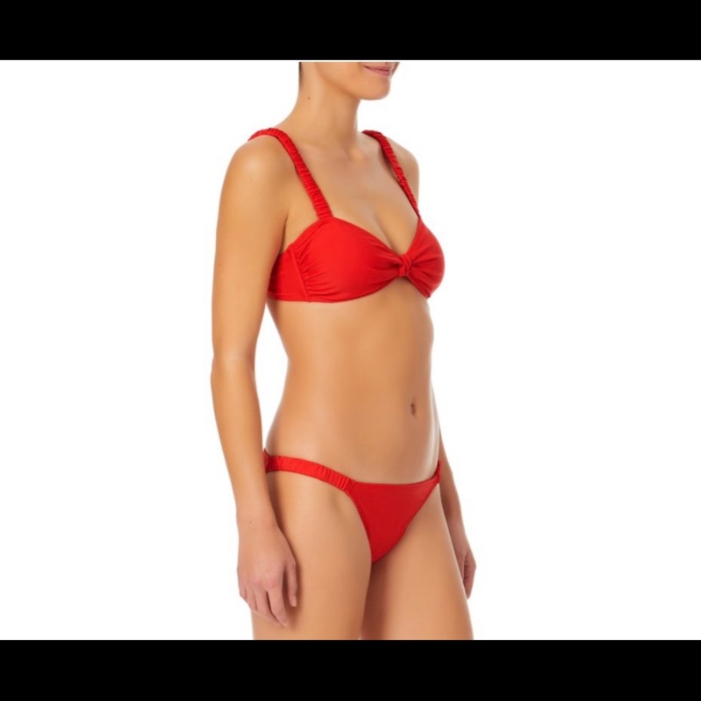 Red bikini swimwear